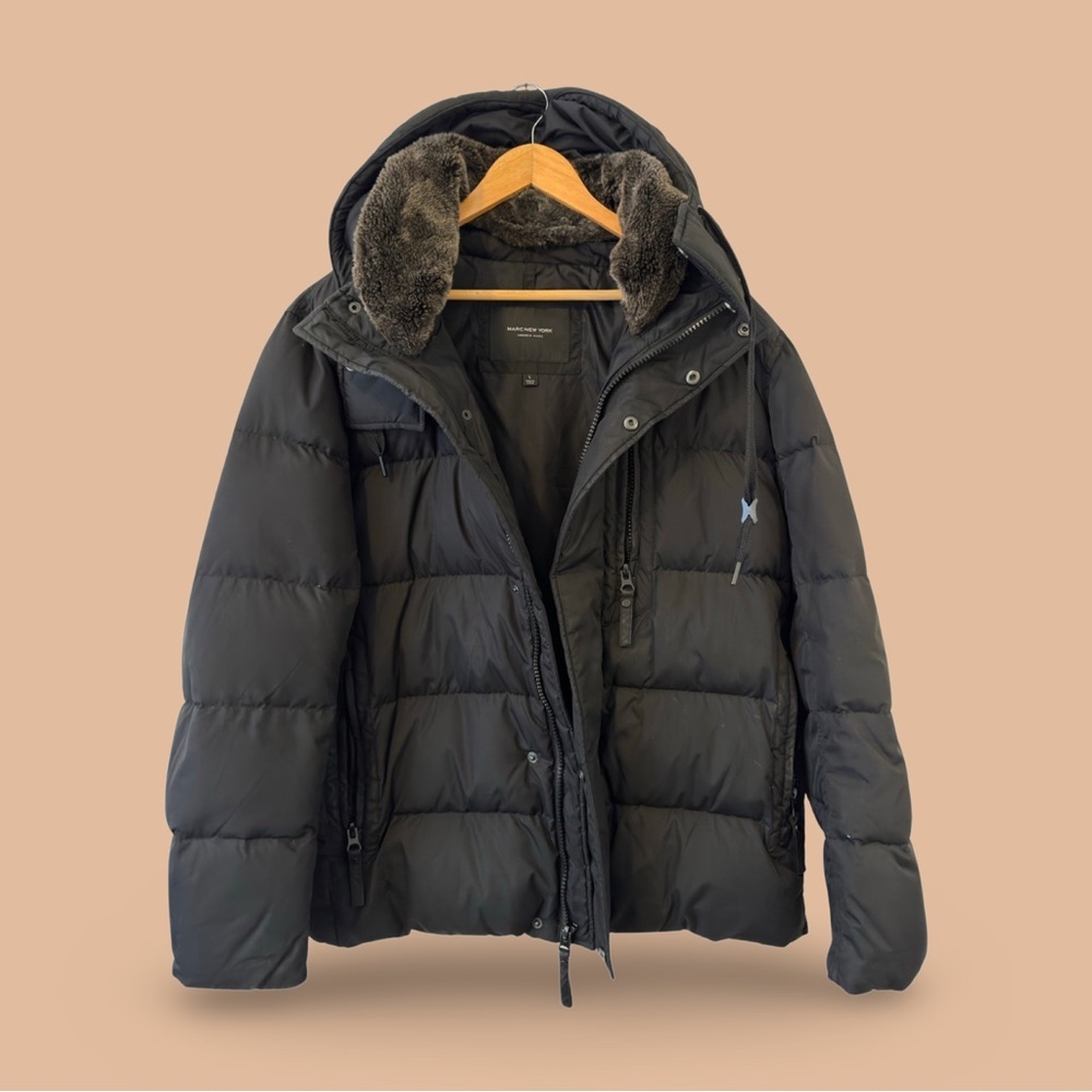 Horizon Faux Fur-Trimmed Down Puffer Jacket - Large